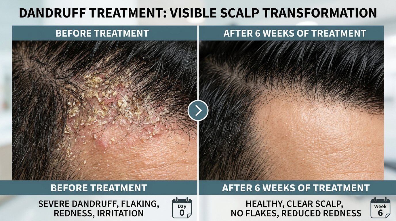 Hair Dandruff Treatment Result